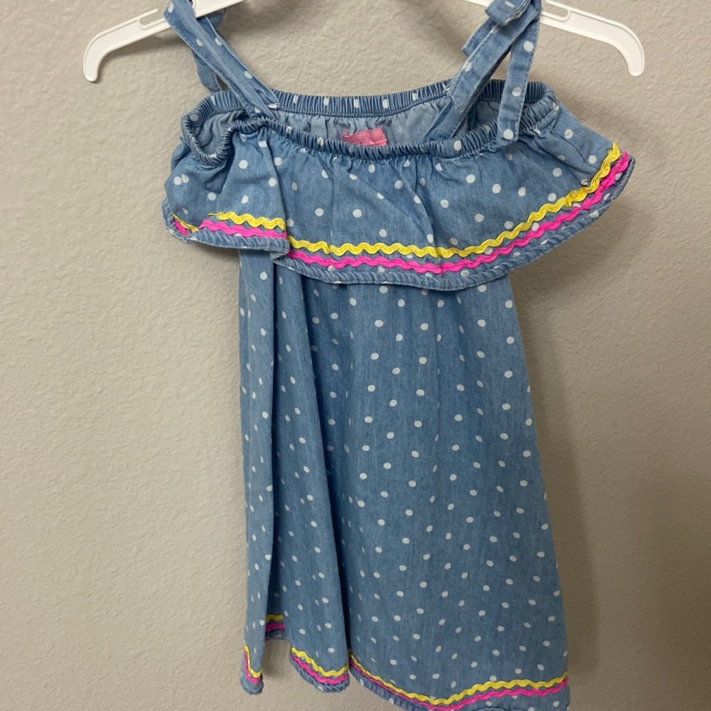 Off the shoulder denim dress